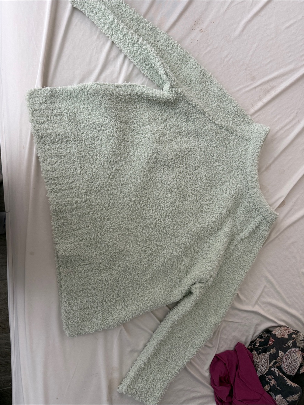 Cozy Light Mint Women's Fuzzy Sweater